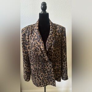 Zara leopard blazer